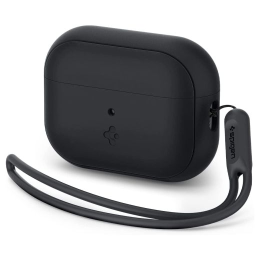 Силіконовий чохол Spigen Silicone Fit Black/Black для Apple AirPods Pro (2 покоління) (ACS05479)