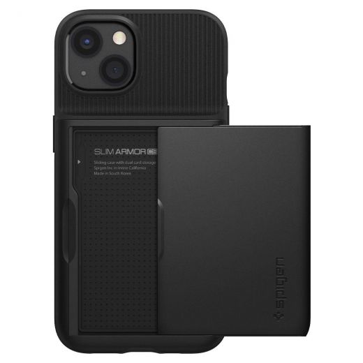 Чехол Spigen Slim Armor CS Black для iPhone 13 (ACS03536)
