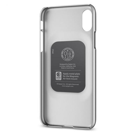 Чехол Spigen Thin Fit Satin Silver для iPhone X/XS
