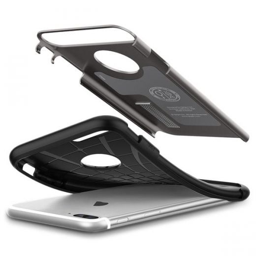 Чохол Spigen Slim Armor Gunmetal для iPhone 7 Plus/8 Plus