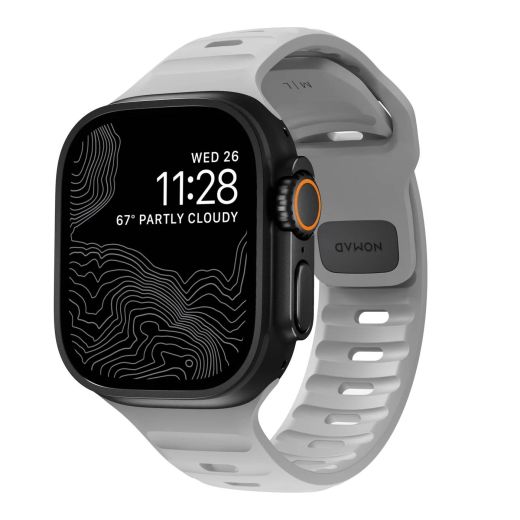 Спортивний ремінець Nomad Sport Band Lunar Gray для Apple Watch 49мм | 46мм | 45мм | 44мм