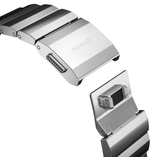 Металевий ремінець Nomad Steel Band Silver для Apple Watch 49мм | 45мм | 44мм