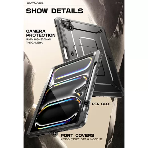 Протиударний чохол Supcase Unicorn Beetle Pro Rugged Black для iPad Pro 13" (2024)