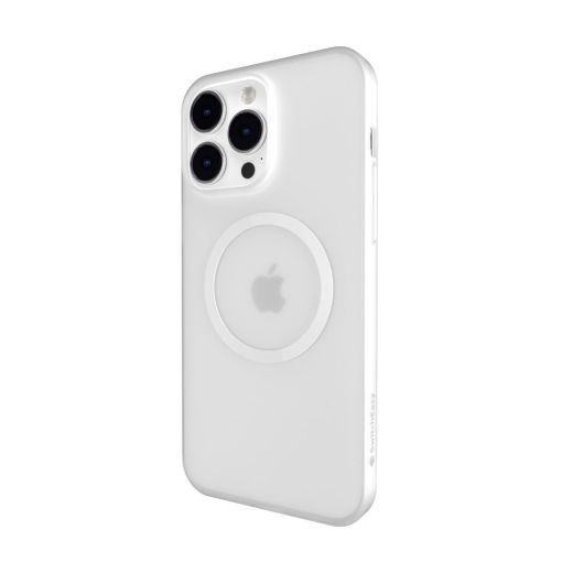 Ультратонкий чехол SwitchEasy Gravity M Transparent White with MagSafe для iPhone 14 Pro Max (SPH67P022TW22) 