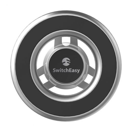 Автомобільний тримач Switcheasy MagMount (клейка основа 3M) Silver для iPhone 12/12 Pro/12 mini/12 Pro Max