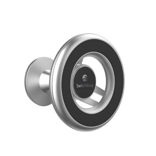 Автомобільний тримач Switcheasy MagMount (клейка основа 3M) Silver для iPhone 12/12 Pro/12 mini/12 Pro Max
