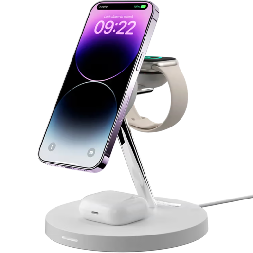 Док-станция Switcheasy MagPower 4 in 1 Magnetic Wireless Charging Stand White (GS-103-235-290-12)
