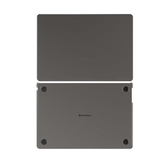 Накладка Switcheasy Nude Protective Case Transparent Black для MacBook Air 13.6" M4 | M3 | M2 (2025 | 2024 | 2023) (SMB136012TB22)