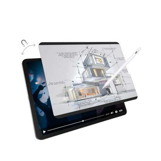 Матова захисна плівка SwitchEasy EasyPaper Pro Magnetic Paper-Feel Screen Protector для iPad Pro 11' M1 (2018 - 2022) | Air 10.9" (2022 | 2020) (MPD219109TR22)
