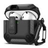 Чохол з карабіном Tech-Protect Carbonox Black для AirPods 4 (2024)