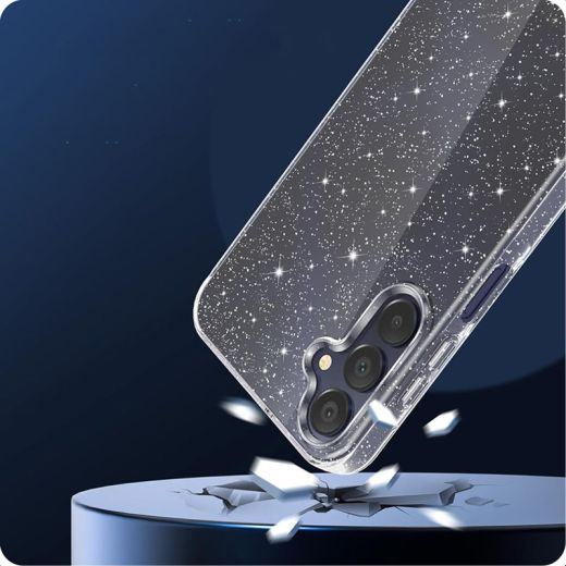 Прозорий чохол Tech-Protect FlexAir Glitter для Samsung Galaxy S25 Ultra