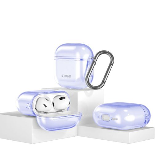 Чохол з карабіном Tech-Protect Flexair Violet для AirPods 4 (2024)