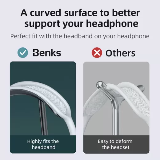 Подставка Benks Grand Headphone Stand White для AirPods Max