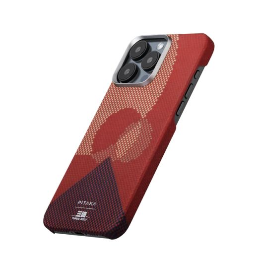 Карбоновый чехол Pitaka Three-Body MagEZ Case 5 Tri-Solar Day для iPhone 15 Pro Max