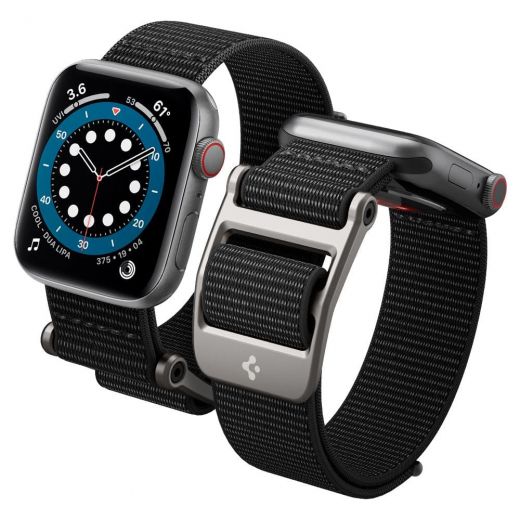 Ремінець Spigen DuraPro Flex Black для Apple Watch 45mm | 44mm | 42mm (AMP02465)
