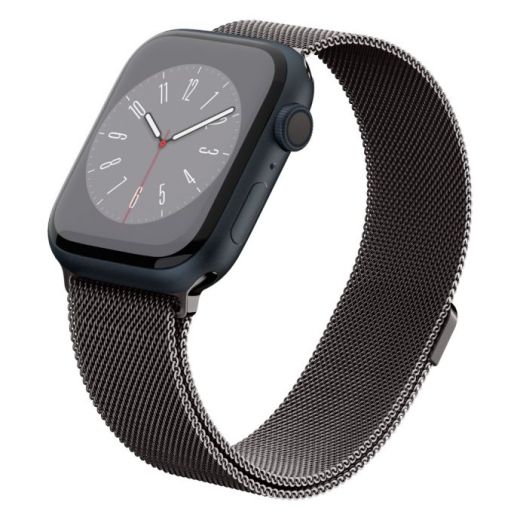 Металлический ремешок Spigen Metal Fit Graphite для Apple Watch 49мм | 45мм | 44мм (AMP06925)
