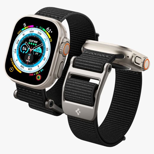 Ремінець Spigen DuraPro Flex Black для Apple Watch 49mm | 45mm | 44mm | 42mm (AMP02465)