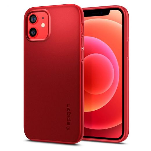 Чехол Spigen Thin Fit Red для iPhone 12 | 12 Pro