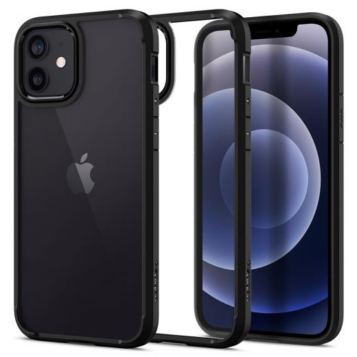 Чохол Spigen Ultra Hybrid Matte Black для iPhone 12 | 12 Pro (ACS01703)