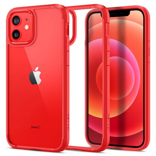 Чохол Spigen Ultra Hybrid Red для iPhone 12 | 12 Pro (ACS01704)