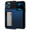 Чехол Spigen Slim Armor Wallet Navy Blue для iPhone 12 Pro Max (ACS01485)