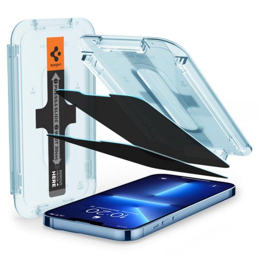 Антишпион стекло Spigen Glas.tR EZ Fit Privacy для iPhone 14 Plus | 13 Pro Max