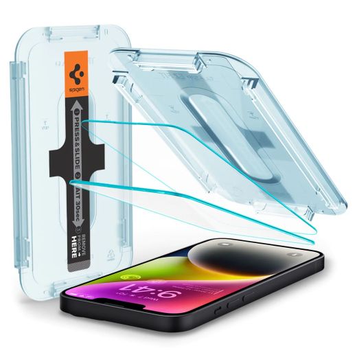 Защитное стекло Spigen Screen Protector EZ FIT GLAS.tR (Sensor Protection) для iPhone 14 (AGL03386)