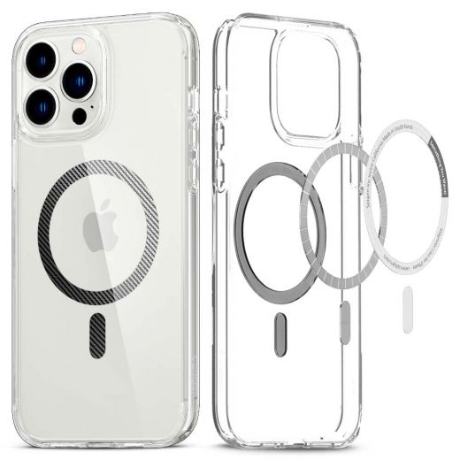 Чохол Spigen Case Ultra Hybrid MagSafe Compatible Carbon Fiber для iPhone 13 Pro Max (ACS04084)