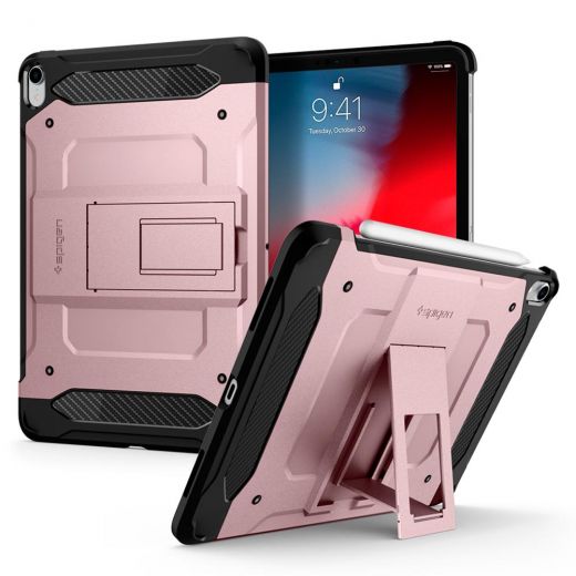 Чехол Spigen Tough Armor TECH Rose Gold для iPad Pro 11" (2018)