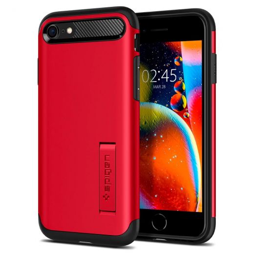 Чохол Spigen Slim Armor Red (ACS01240) для iPhone SE (2020)