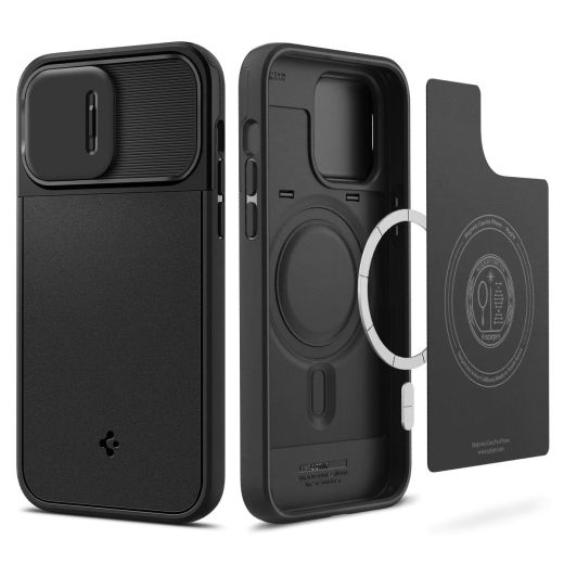 Чехол Spigen Optik Armor (MagFit) Black для iPhone 14 Pro (ACS04993)