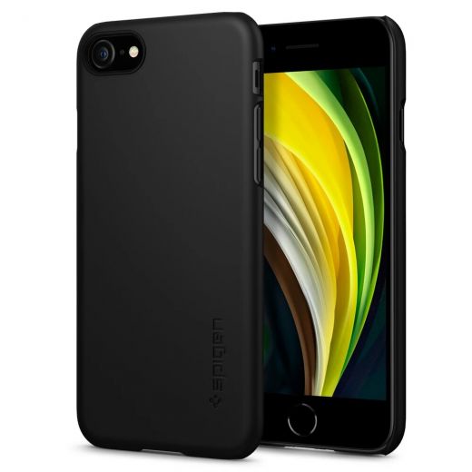 Чехол Spigen Thin Fit Black (042CS20427) для iPhone SE (2020)