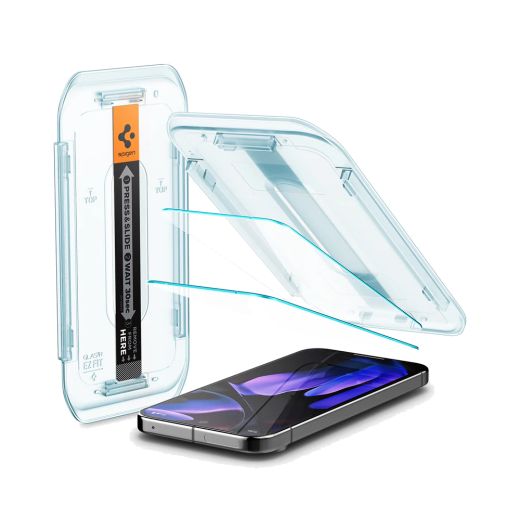 Защитное стекло Spigen GLAS.tR EZ Fit Clear 2 шт. для Pixel 9 | 9 Pro (AGL08442)
