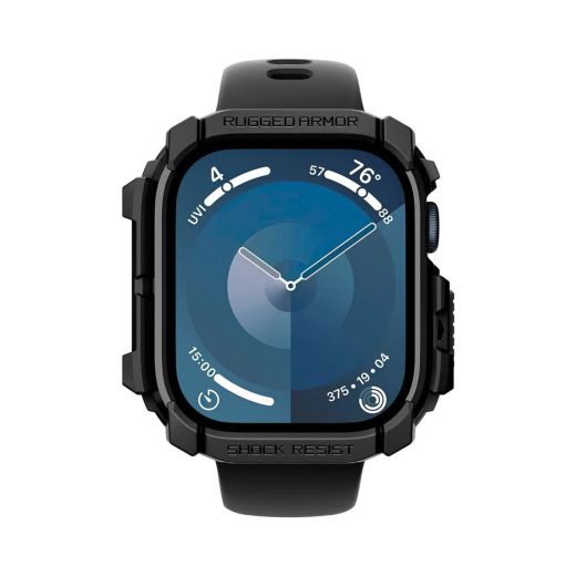 Протиударний чохол Spigen Rugged Armor Matte Black для Apple Watch Series 10 (2024) 46мм (ACS08597)