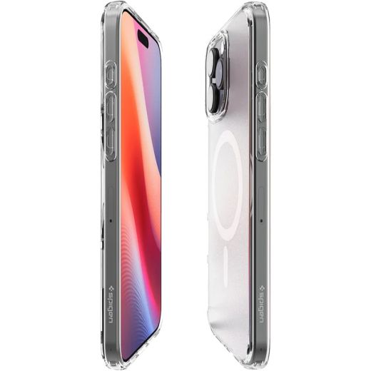 Прозорий чохол Spigen Ultra Hybrid MagSafe Frost Clear для iPhone 16 Pro (ACS08133)