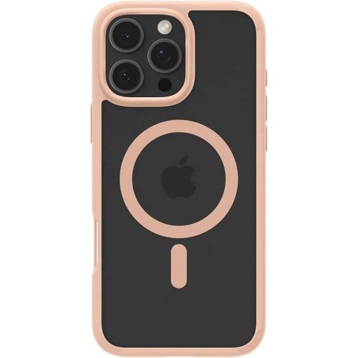 Прозорий чохол Spigen Ultra Hybrid MagSafe Frost Rose Titanium для iPhone 16 Pro (ACS08694)