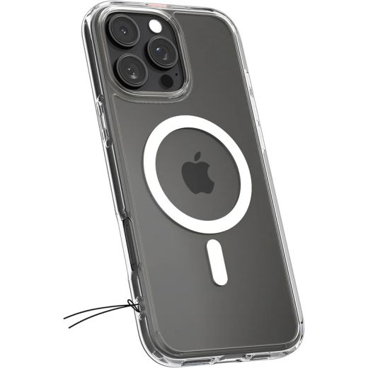 Прозорий чохол Spigen Ultra Hybrid MagSafe White для iPhone 16 Pro (ACS08129)