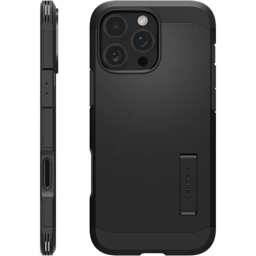 Чехол Spigen Tough Armor T AI (MagFit + Camera Control) Black для iPhone 16 Pro (ACS08510)