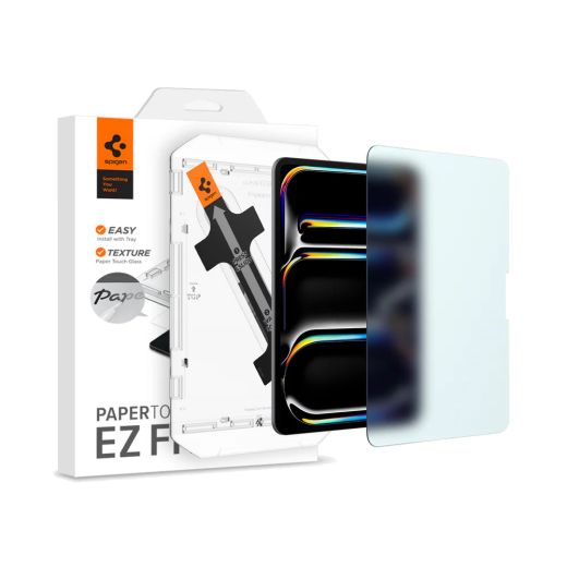 Матова захисна плівка з ефектом паперу Spigen Screen Protector Paper Touch EZ Fit для iPad Pro 11" (2024) (AGL07789)