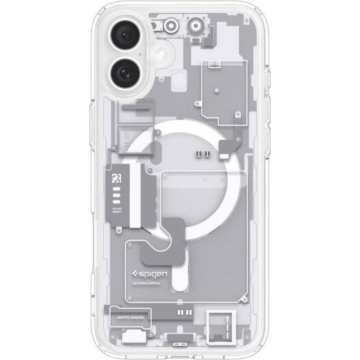 Чохол Spigen Ultra Hybrid MagSafe Zero One White для iPhone 16 Plus (ACS08079)