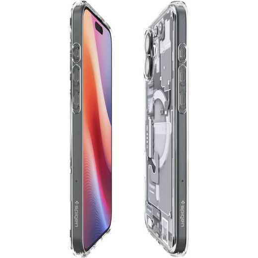 Чохол Spigen Ultra Hybrid MagSafe Zero One White для iPhone 16 Plus (ACS08079)
