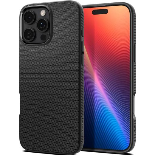 Чехол Spigen Liquid Air Matte Black для iPhone 16 Pro Max (ACS07988)