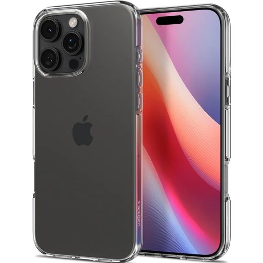 Прозрачный чехол Spigen Liquid Crystal Crystal Clear для iPhone 16 Pro Max (ACS07984)