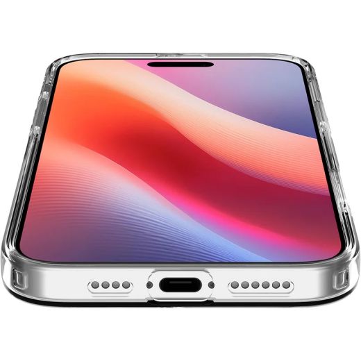 Прозрачный чехол Spigen Liquid Crystal Glitter Crystal Quartz для iPhone 16 Pro Max (ACS07985)
