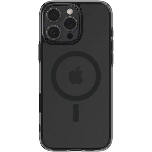 Прозорий чохол Spigen Ultra Hybrid T (MagFit + Camera Control) Frost Black для iPhone 16 Pro (ACS08514)