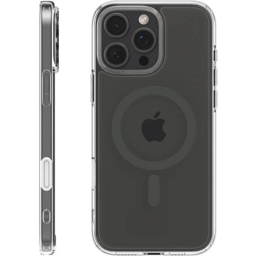 Прозорий чохол Spigen Ultra Hybrid T (MagFit + Camera Control) Graphite для iPhone 16 Pro (ACS08513)