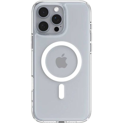Прозрачный чехол Spigen Ultra Hybrid T (MagFit + Camera Control) White для iPhone 16 Pro (ACS08512)