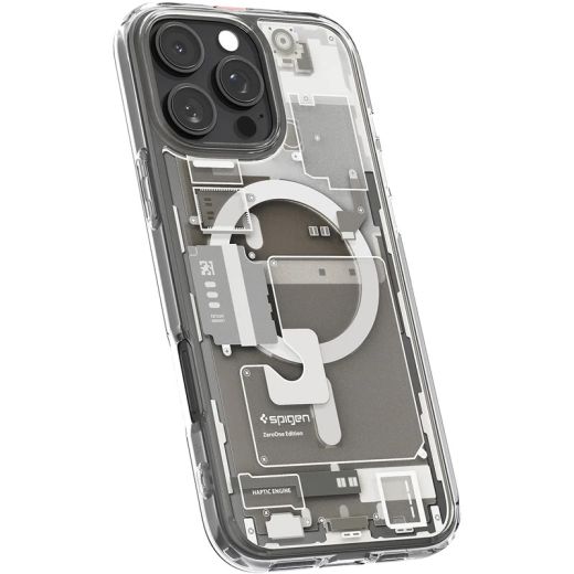 Чехол Spigen Ultra Hybrid MagSafe Zero One Natural Titanium для iPhone 16 Pro (ACS08137)