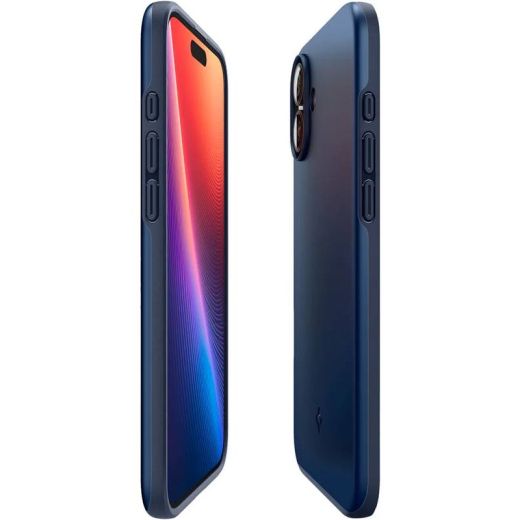 Чохол Spigen Thin Fit MagSafe Navy Blue для iPhone 16 (ACS08187)