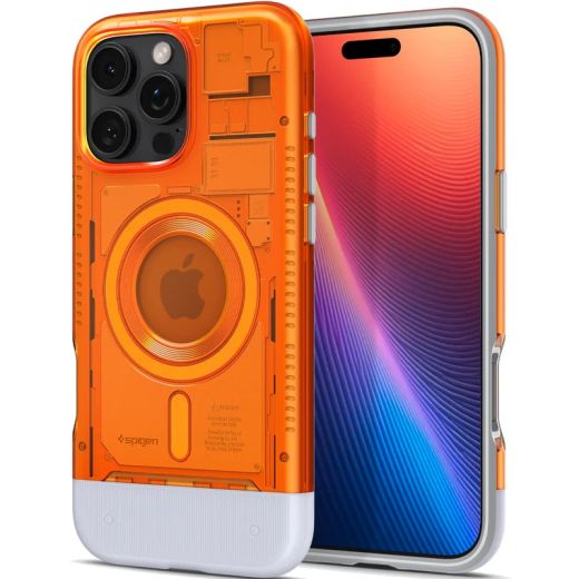 Чохол Spigen Classic C1 with MagSafe Tangerine для iPhone 16 Pro Max (ACS08559)